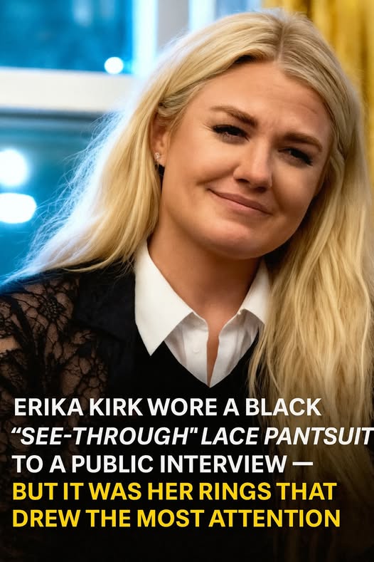 Erika Kirk Goes Viral for Her Stylish Pantsuit on Megyn Kelly’s Program