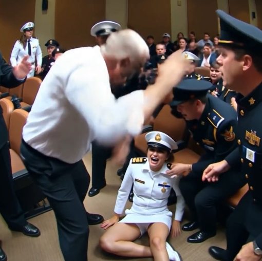 My stepbrother kj;cke;d me in the stomach. At my Marine promotion ceremony, bl;o0d stained my