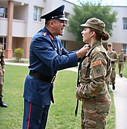 “Get out of here, woman! There’s no room for the likes of you in my