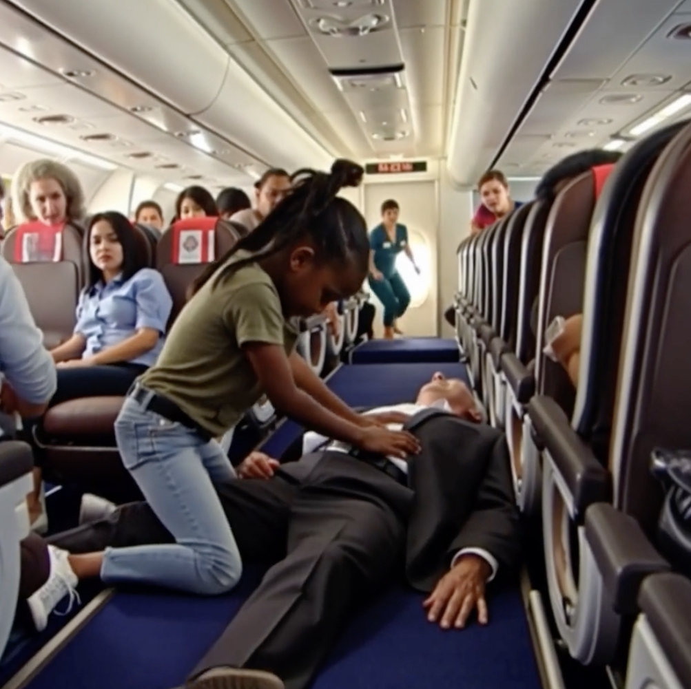 A Poor 12-year-old Black Girl Saved A Millionaire On A Plane… But What He Whispered