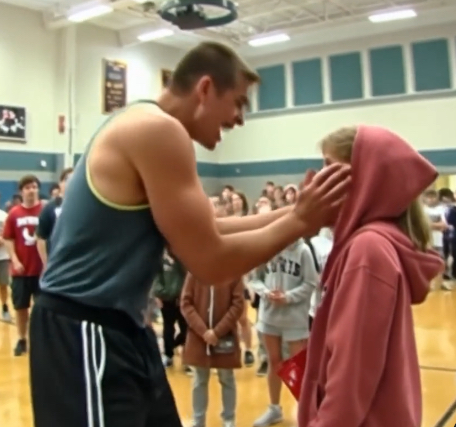 The high school bully insulted her in front of the entire school and started mocking