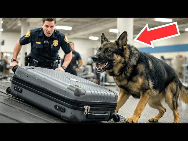 Dog Suddenly Jumps At A Suitcase — What Cops Found Inside Made Them Burst Into Tears!