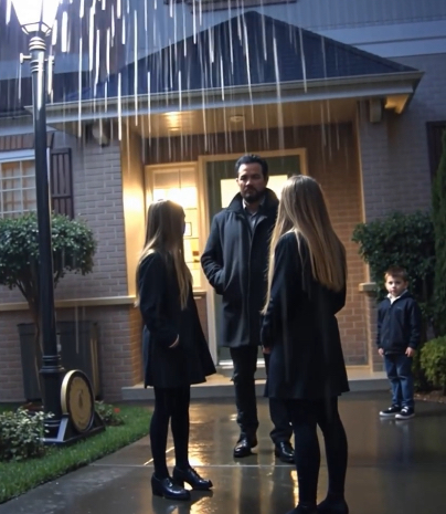 A poor single father takes in two strange teenage twin girls who got lost in