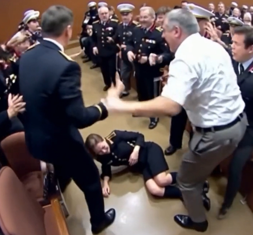 My stepbrother kj;cke;d me in the stomach. At my Marine promotion ceremony, bl;o0d stained my