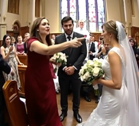 On my wedding day, I was about to say my vows when my maid of