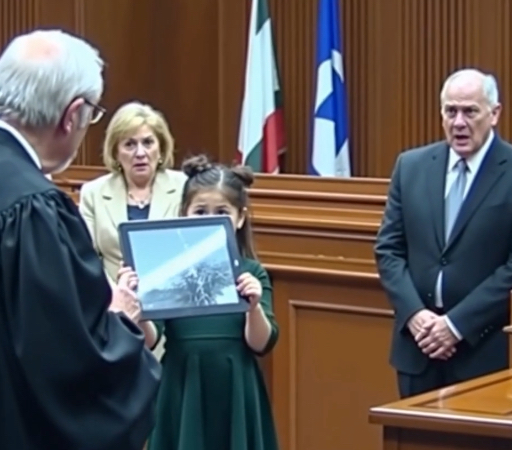 At my divorce hearing, my seven-year-old daughter walked into the Georgia courtroom, asked the judge