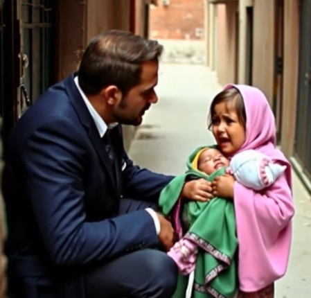 “Get out, you filth! Take your diseases elsewhere!” The waiter screamed at the soaked children. The