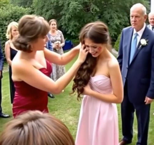 At my sister’s wedding, my dad’s girlfriend hit me and said, ‘How dare you take