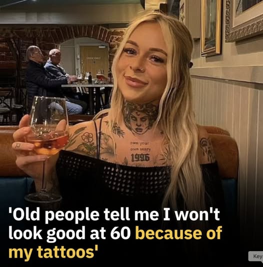 Woman hits back at older people for judging tattooed body