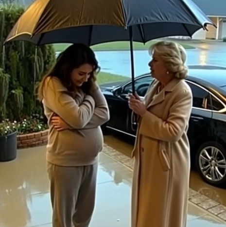 My cruel husband locked me outside in the pouring rain while I was barefoot and