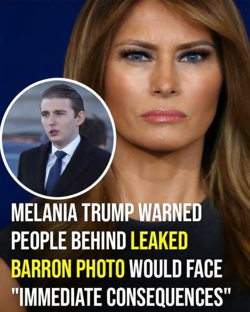 Melania Trump Speaks Out After Private Photo of Barron Is Leaked