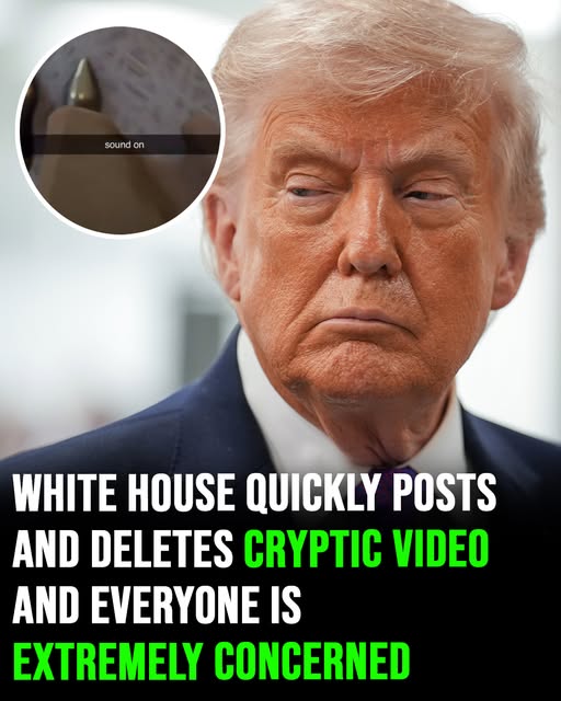 The White House quickly posts and deletes cryptic video and everyone is extremely concerned