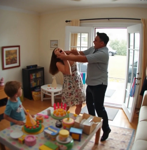 “Are You Ready to Make Him Pay?” — Husband Slaps Wife on Son’s 10th Birthday,