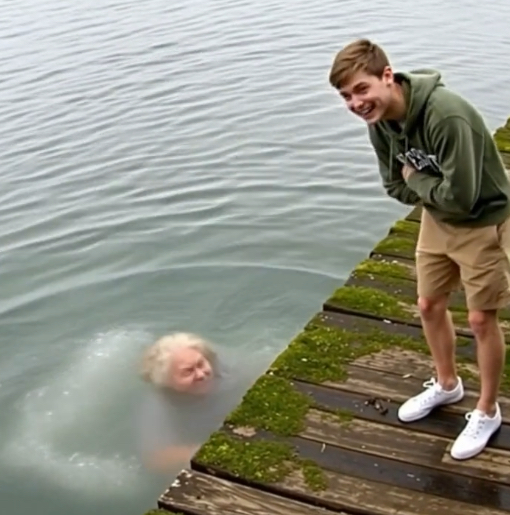 My grandson pushed me into the lake. For two minutes, I fought for my life—gasping